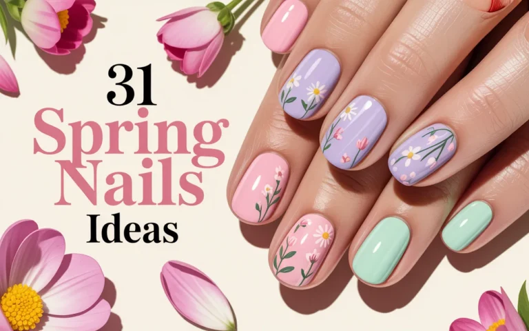 31 Spring Nails Ideas Pastels, Florals, and Glossy Looks