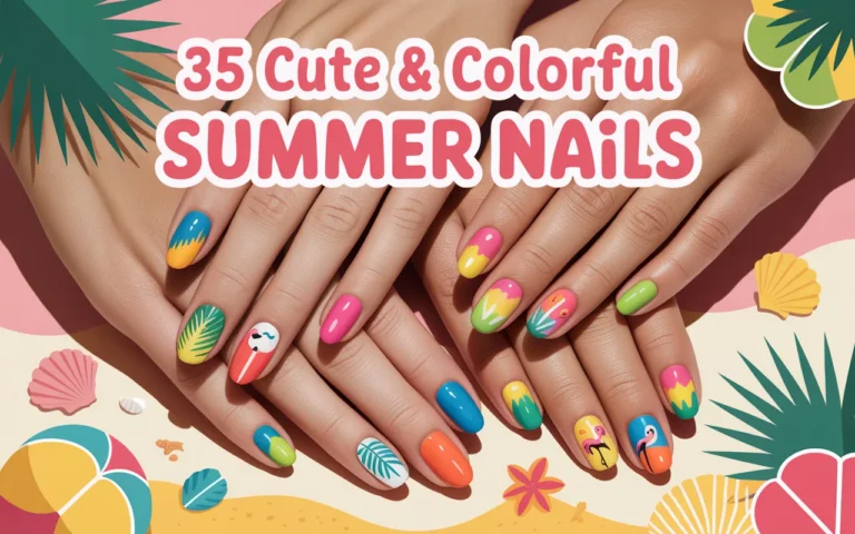 35 Cute & Colorful Summer Nails