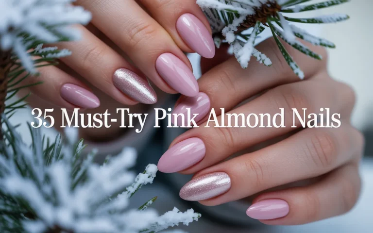 35 Must-Try Pink Almond Nails