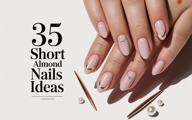 35 Short Almond Nails