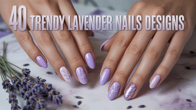 40 Trendy Lavender Nails Designs