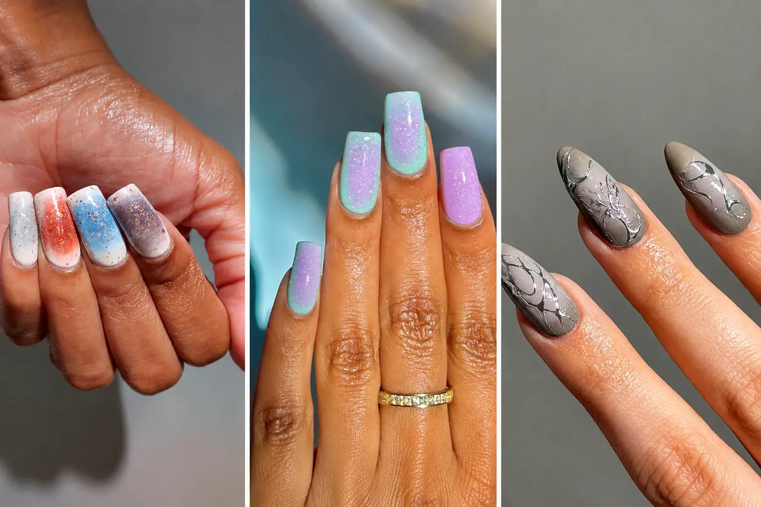 Winter Aura Nail
