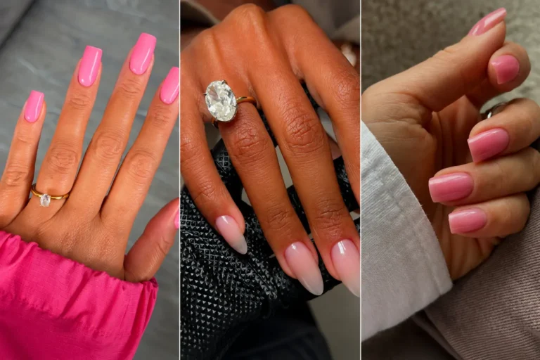 glossy nail design