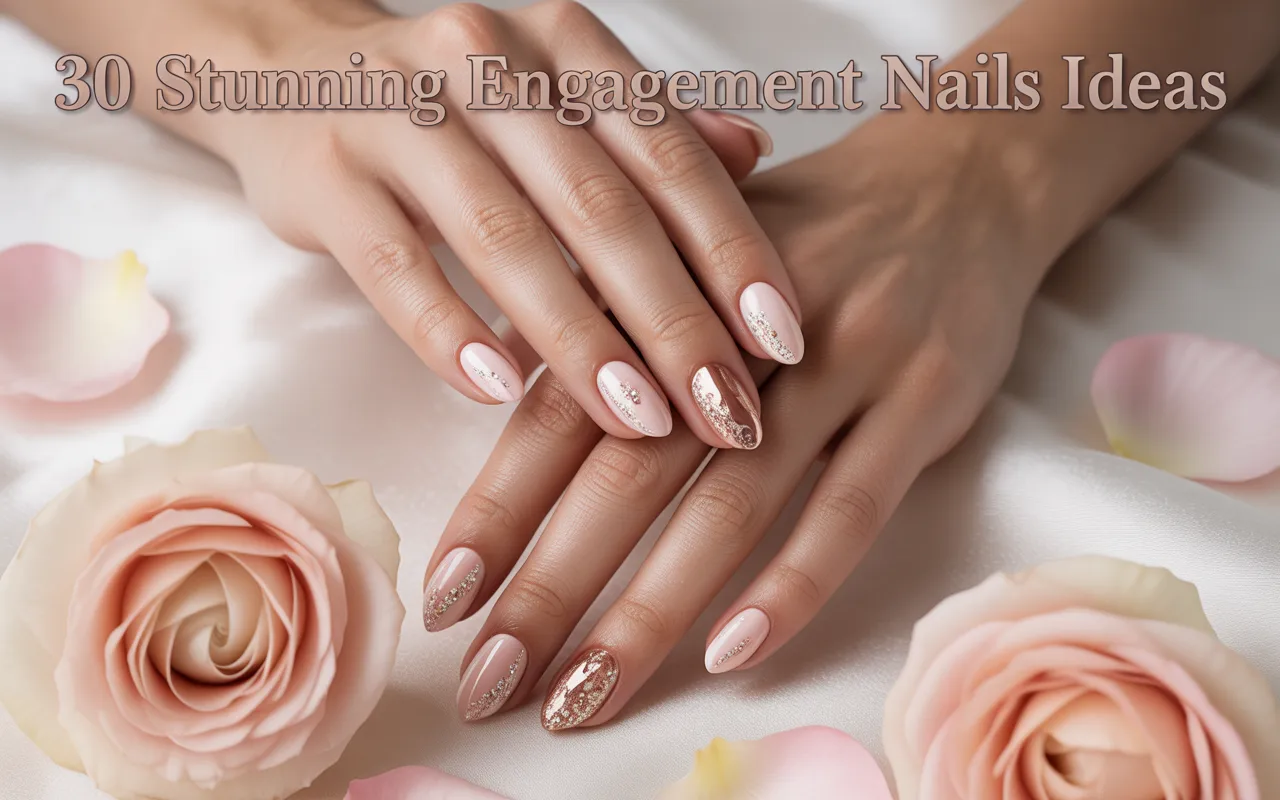 30 Stunning Engagement Nails Ideas