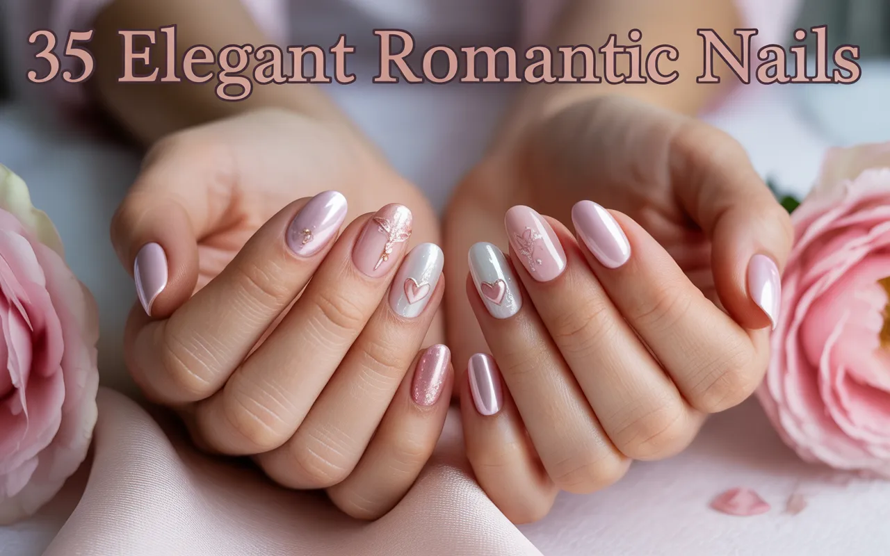 35 Elegant Romantic Nails