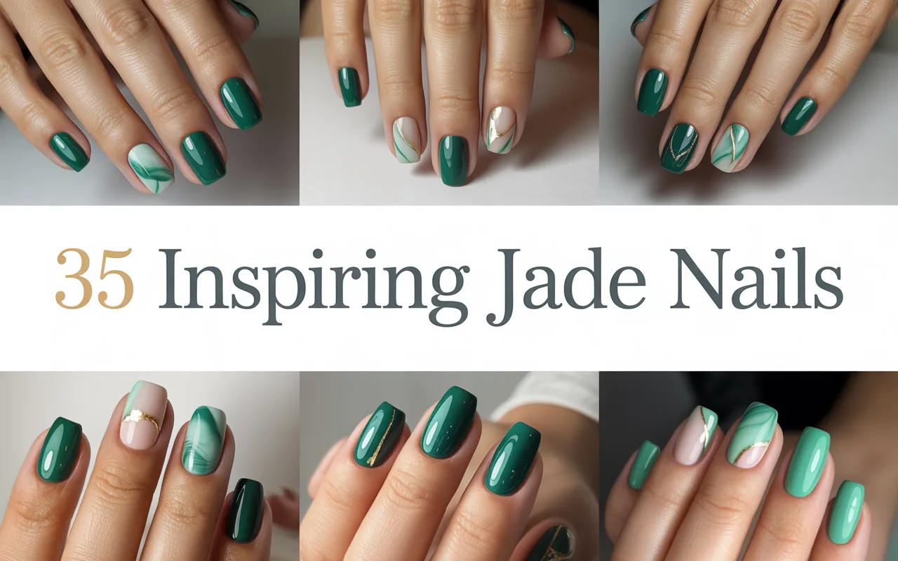 35 Inspiring Jade Nail