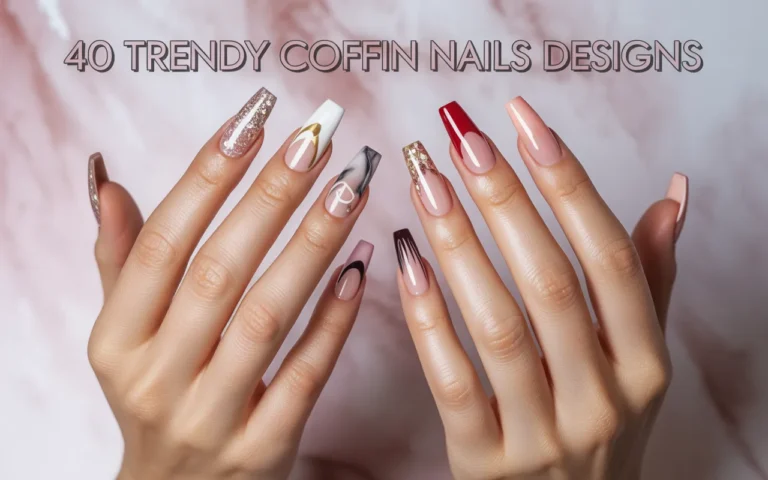 40 Trendy Coffin Nails Designs