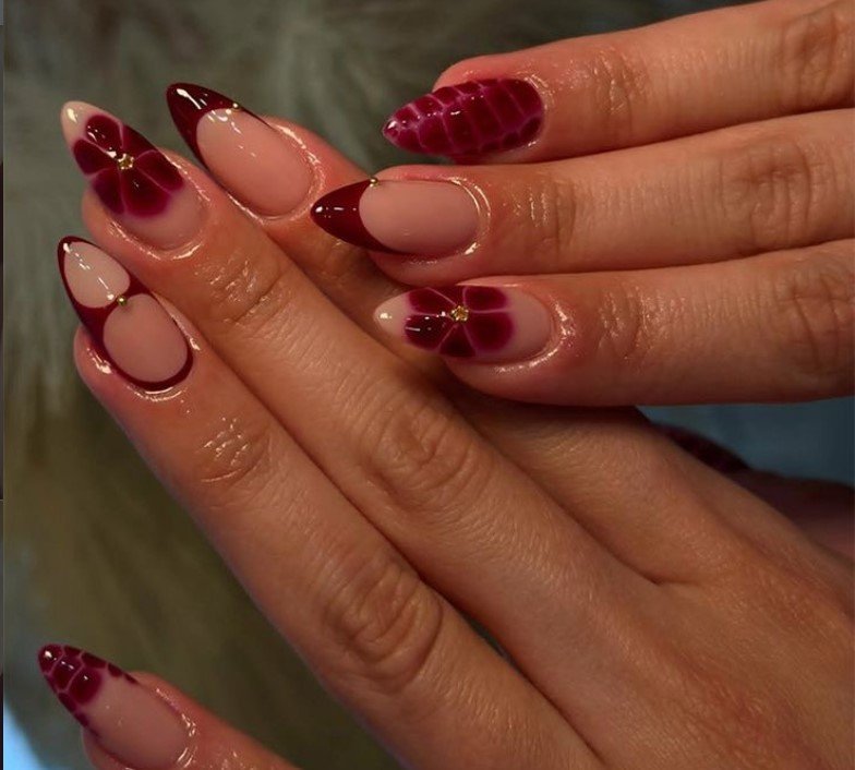 Burgundy Nail Designs
