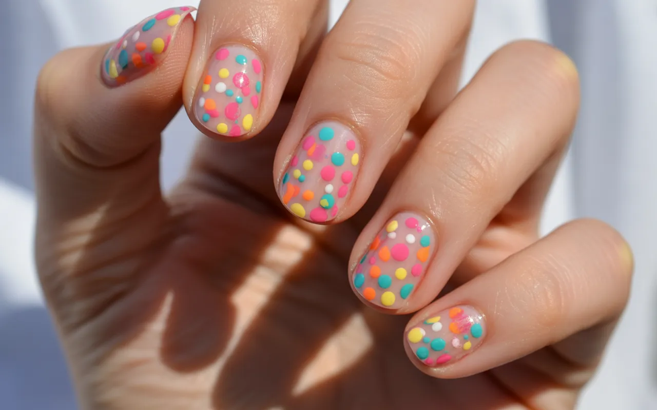 Confetti Nails