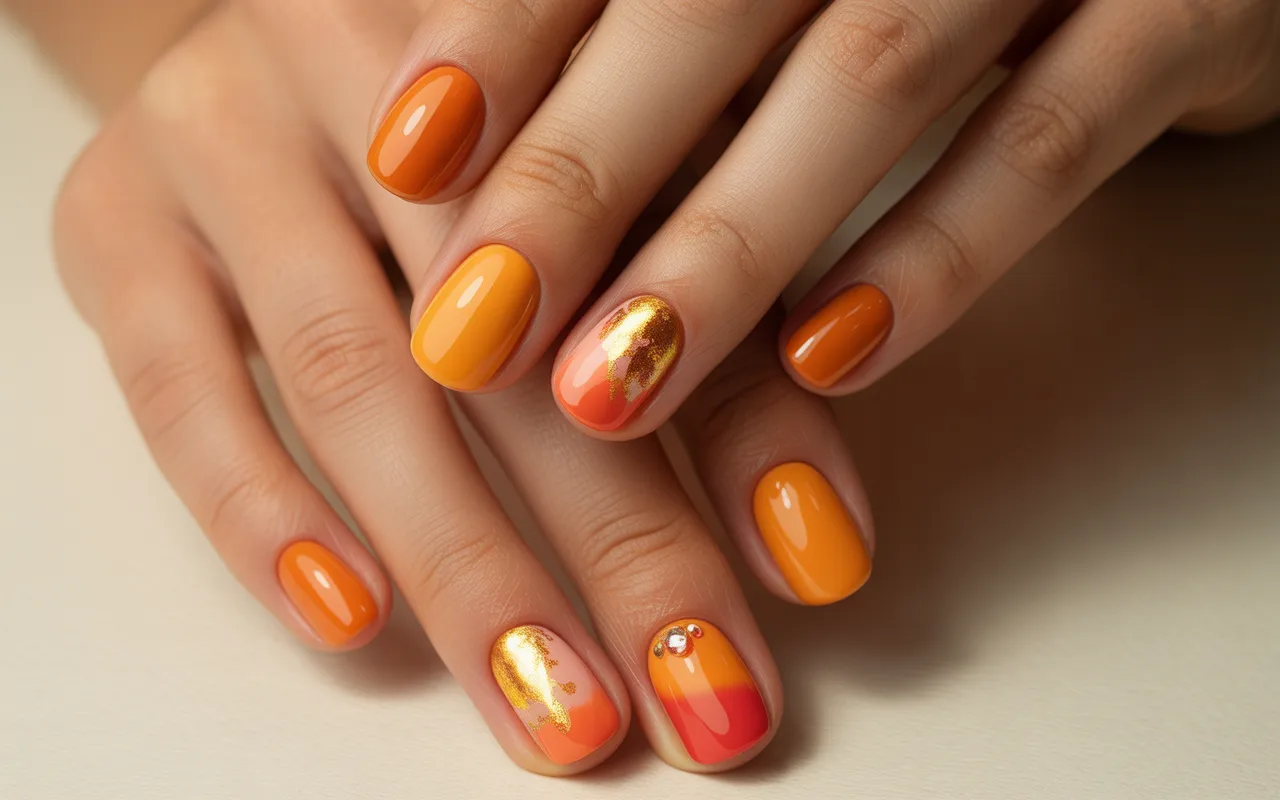 Orange Nail Ideas