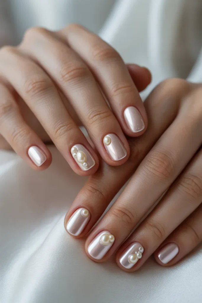 Pearl nail art