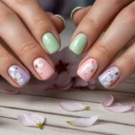 Short Square Spring Nails