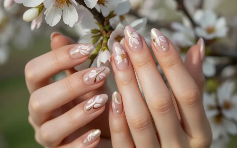Spring Almond Nails