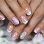 Spring French Tip Nails