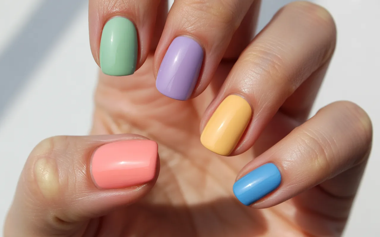 Spring Solid Color Nail