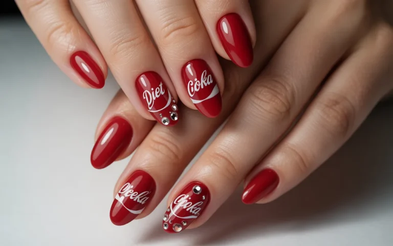 Stunning Diet Coke Nail Ideas