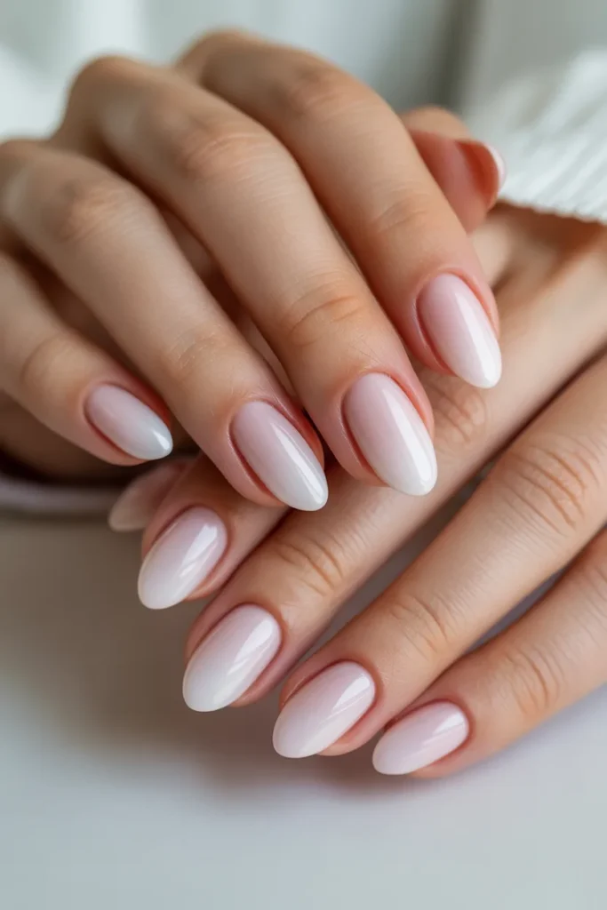  pastel ombre almond nails