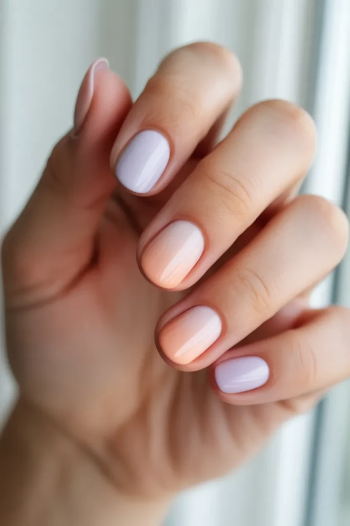 pastel ombre nails