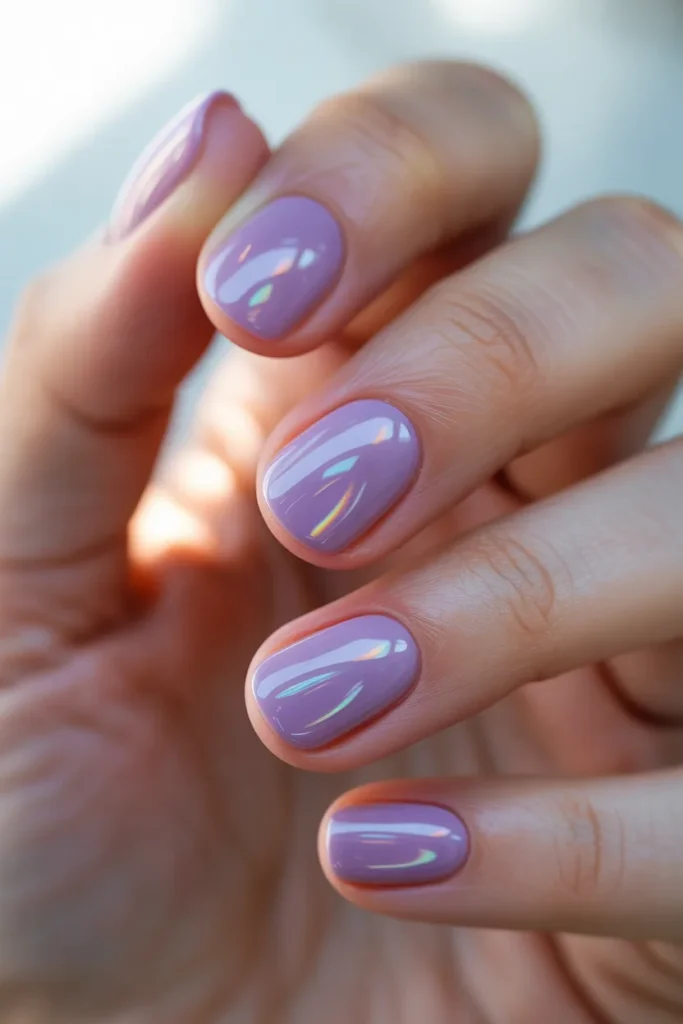 translucent purple jelly nails