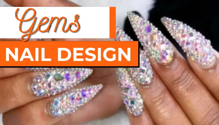 Gems nail designs