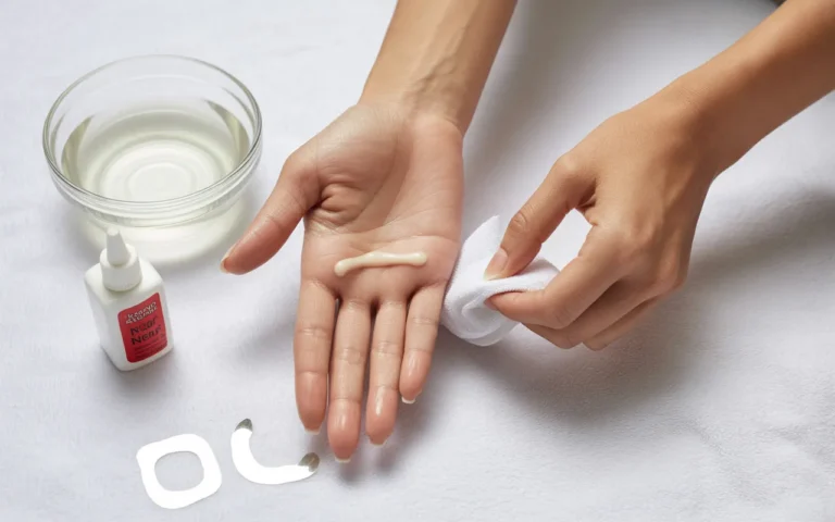 How to Get Nail Glue Off Skin