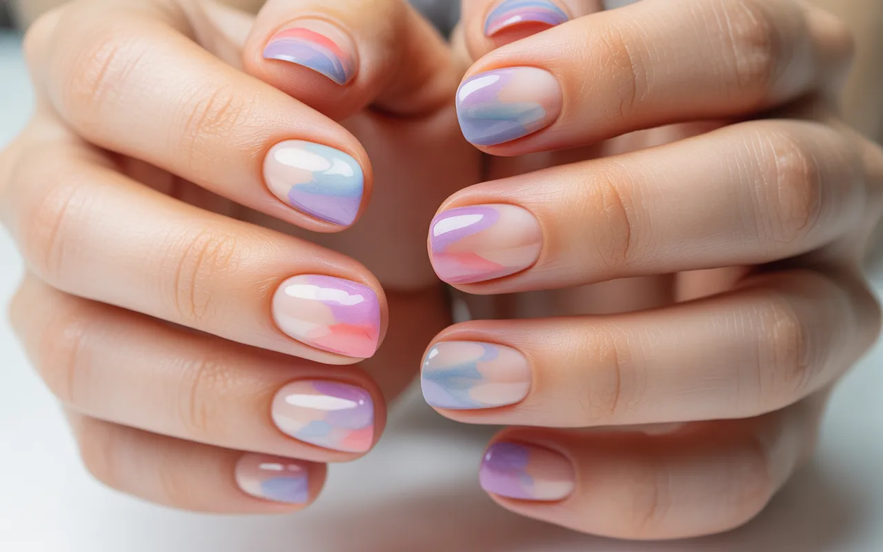 Water Color Nails