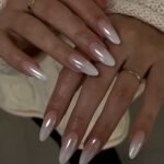 Aquamarine Pearl Nail