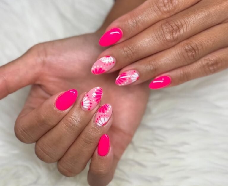 Hot Pink Nail