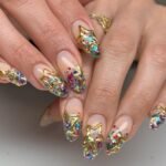 Mixed Fruit Confetti Nail Art