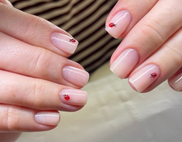 ladybug nails