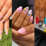 super cute back-to-school nail