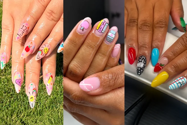 super cute back-to-school nail