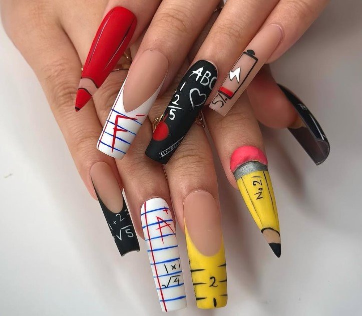 Basic Back-to-School Nails
