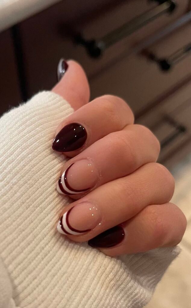 Burgundy Swirl French