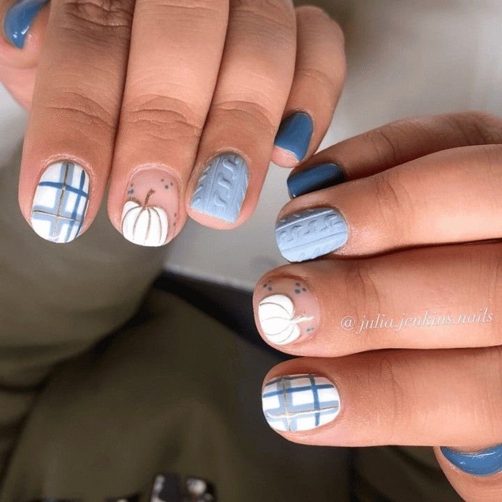 Cozy Blue Pumpkin Mix
