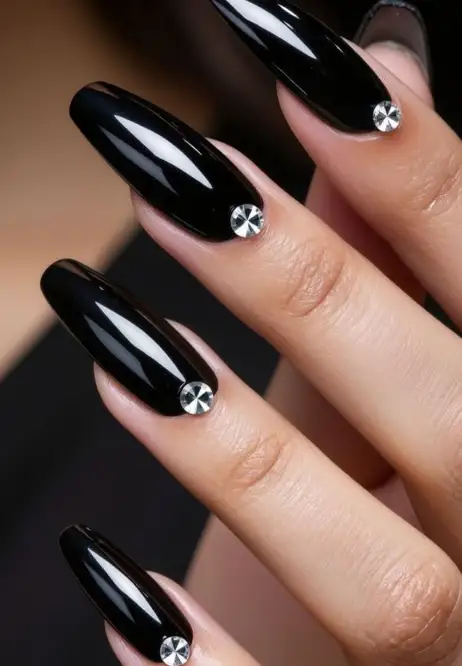 Crystal Border Nails