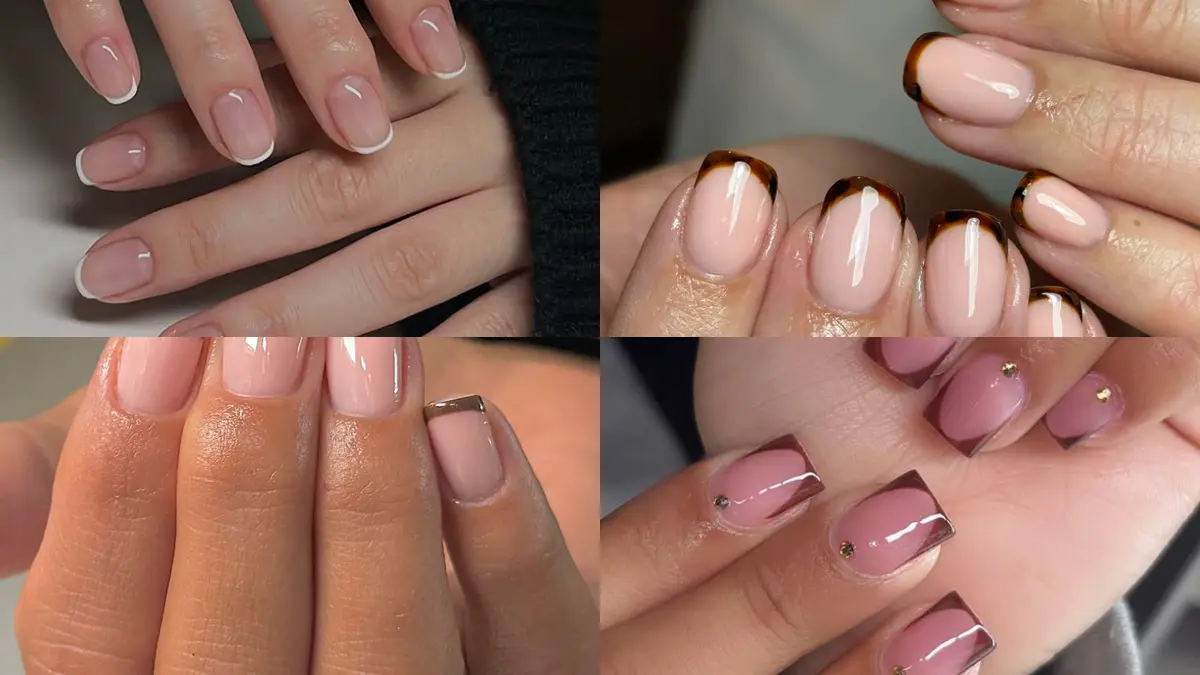 Fall Short French Tip Nail Designs