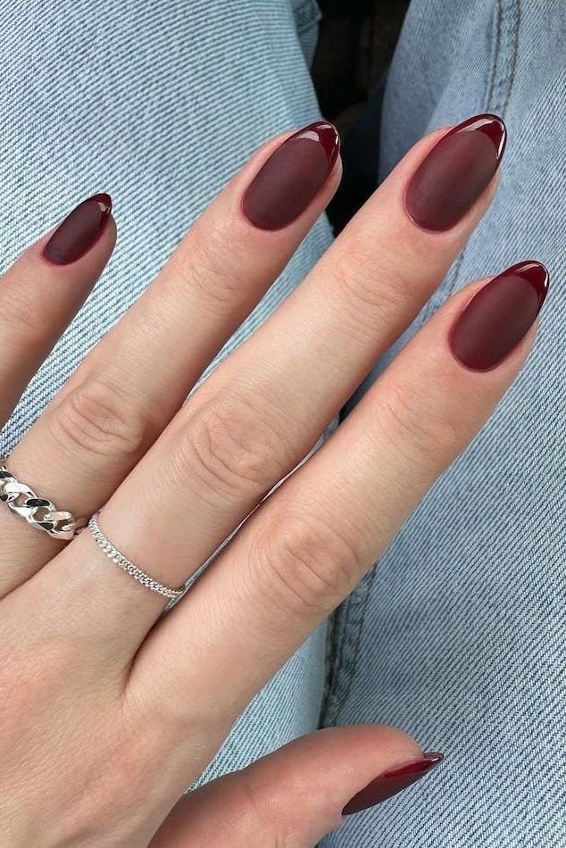 Glossy Burgundy French