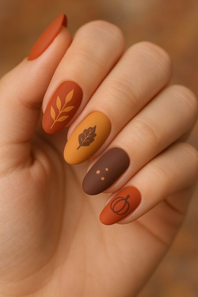 Harvest Art Matte Nails
