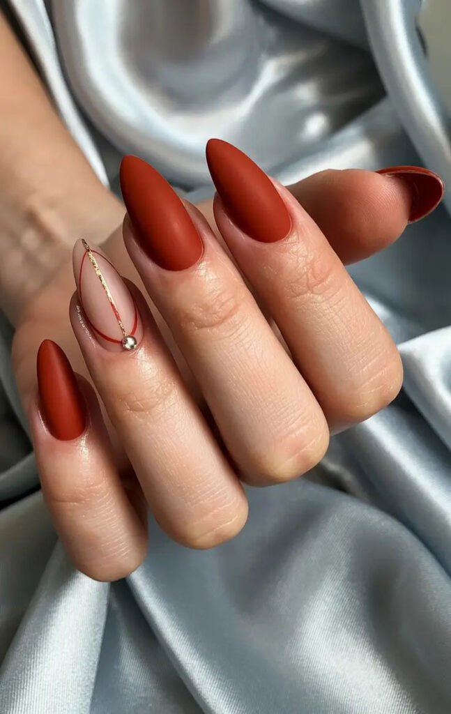 Matte Burnt Orange Elegance