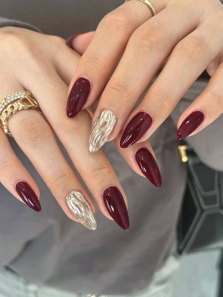 Minimal Burgundy Luxe