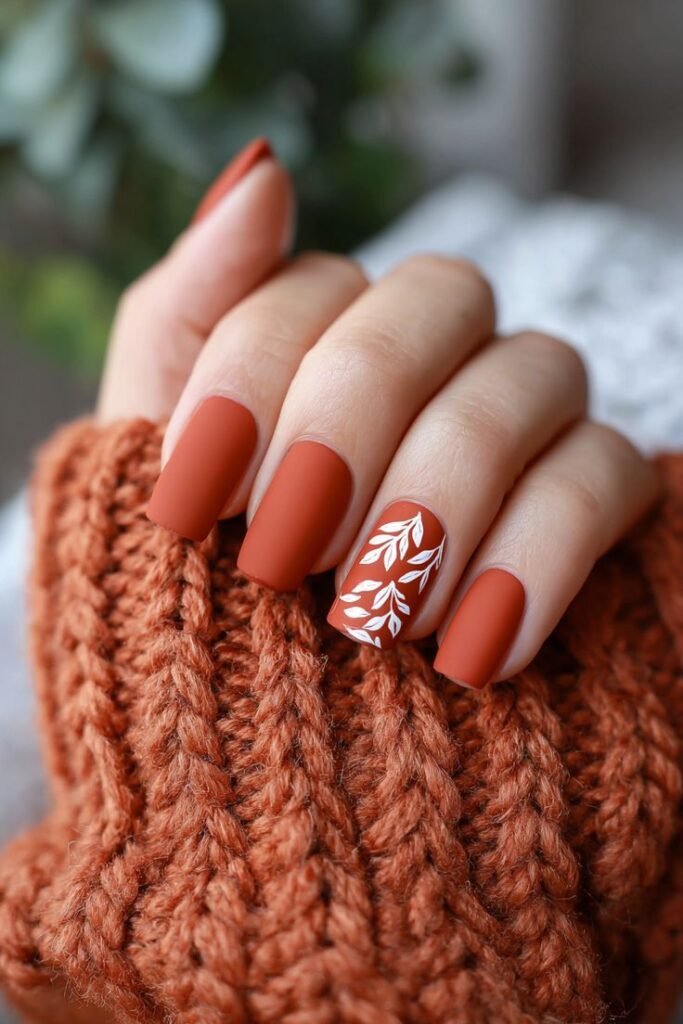 Minimal Leaf Accent Matte