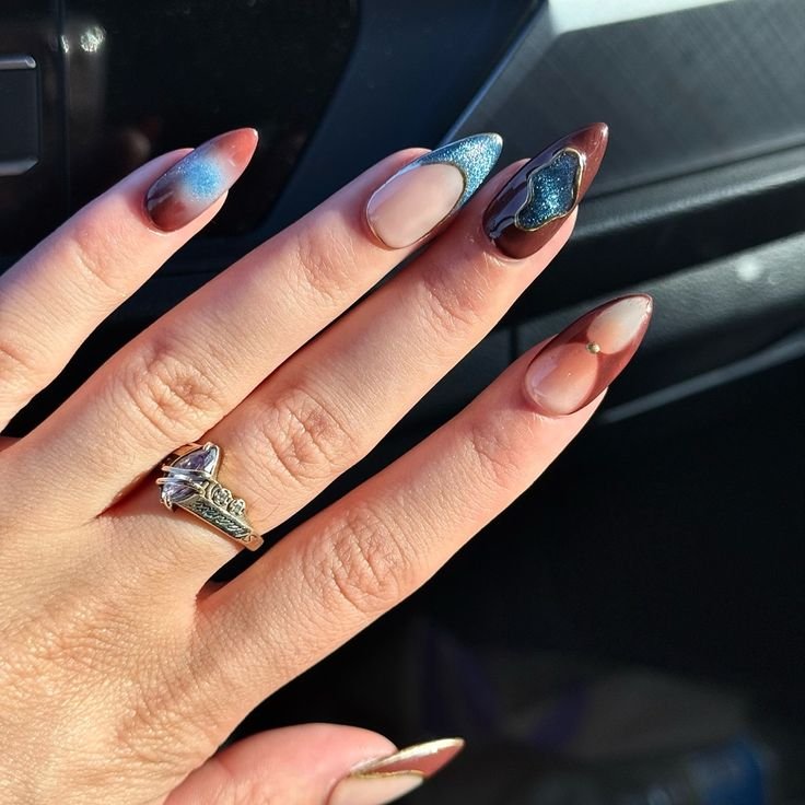 Moody Blue French Edge