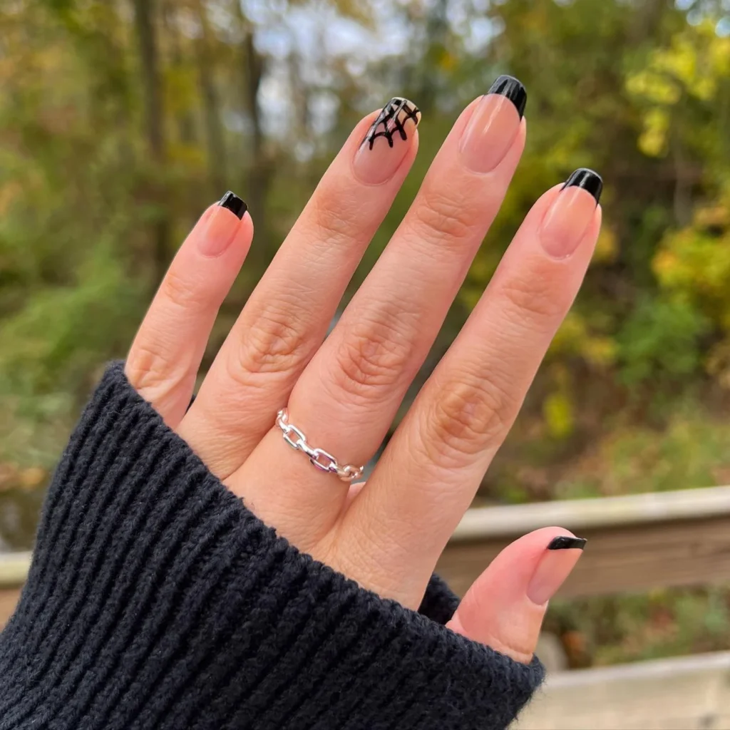 Pink Black Crosshatch Tips