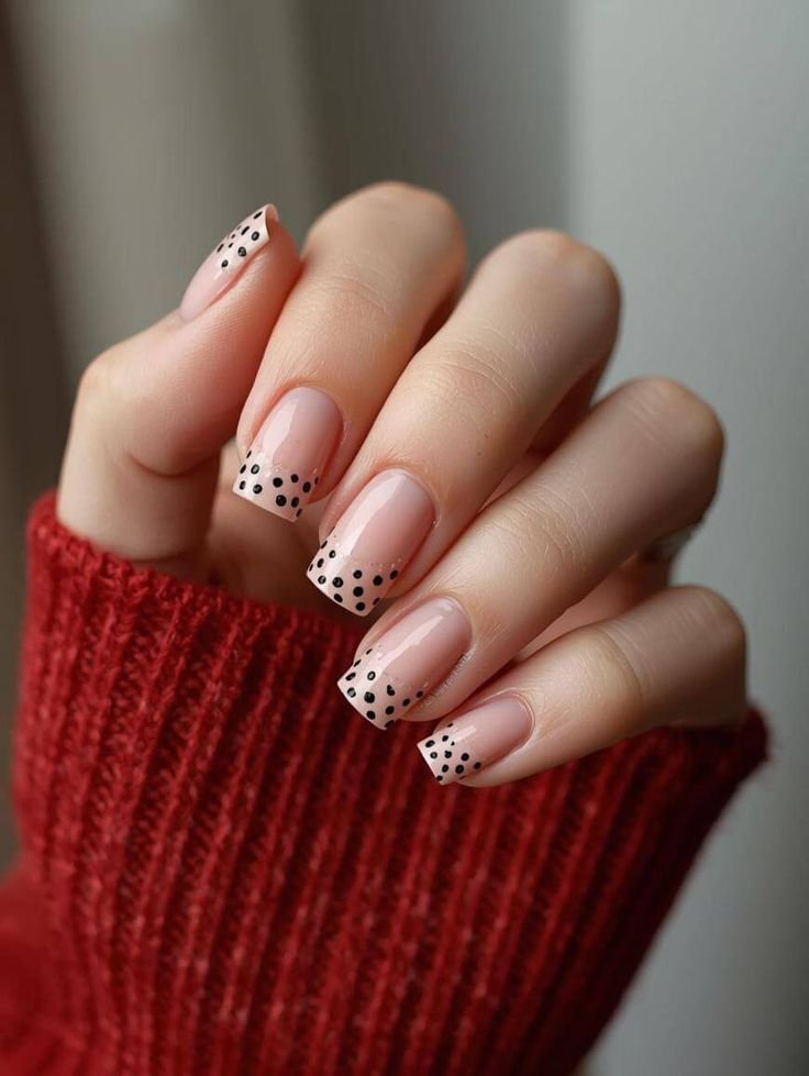Polka Dot French Tips