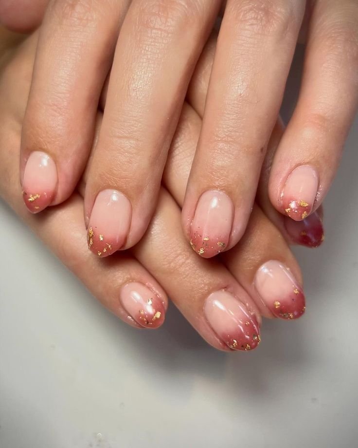 Rose Gold Fade Tips