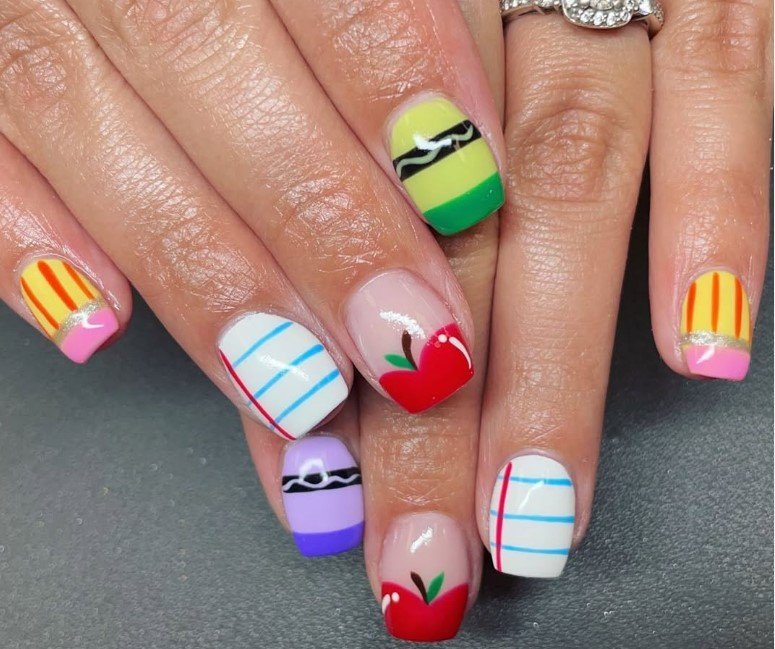 Simple Back-to-School Nails