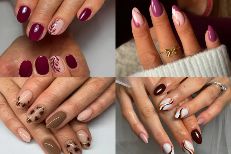 Simple Fall Gel Nail Designs
