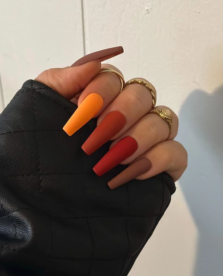 Sunset Ombre Coffin