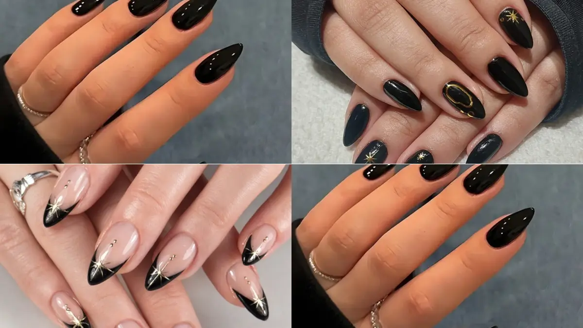 black nails design ideas